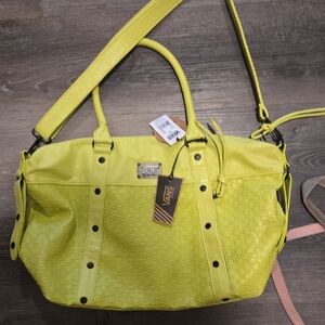 Vans LargenNeon Yellow Women's Shoulder Bag NwT